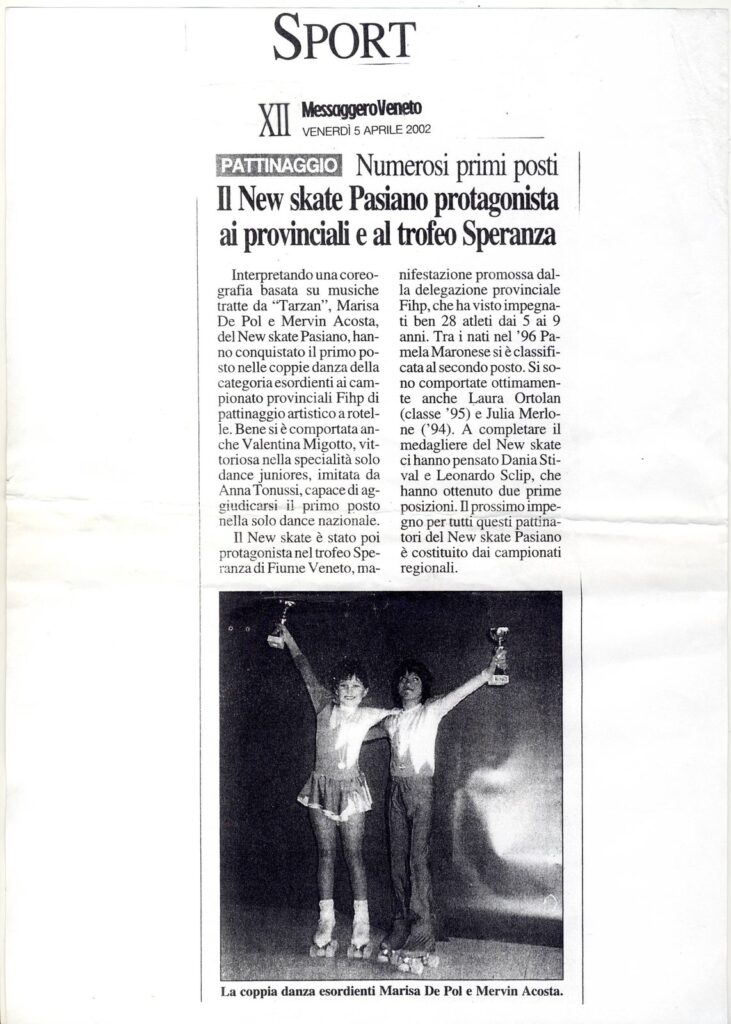 Il New Skate Pasiano protagonista ai provinciali e al Trofeo Speranza