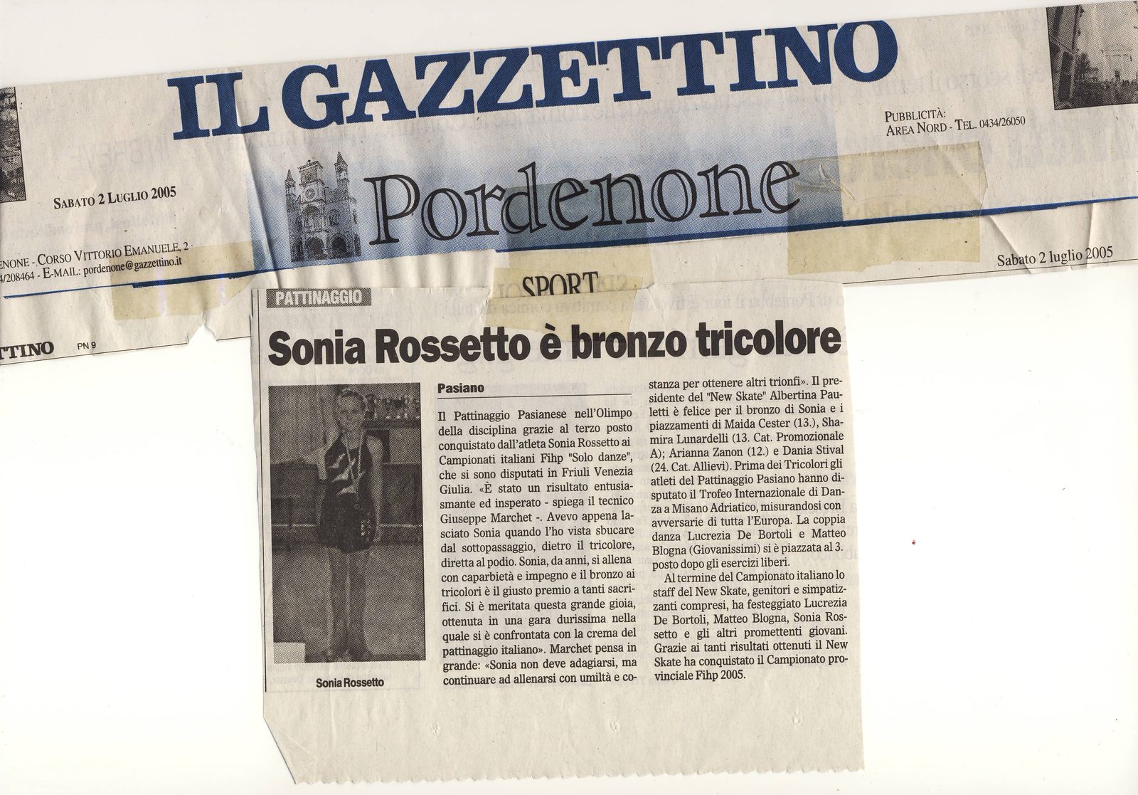Sonia Rossetto bronzo tricolore ai Campionati Italiani FIHP Solo Dance