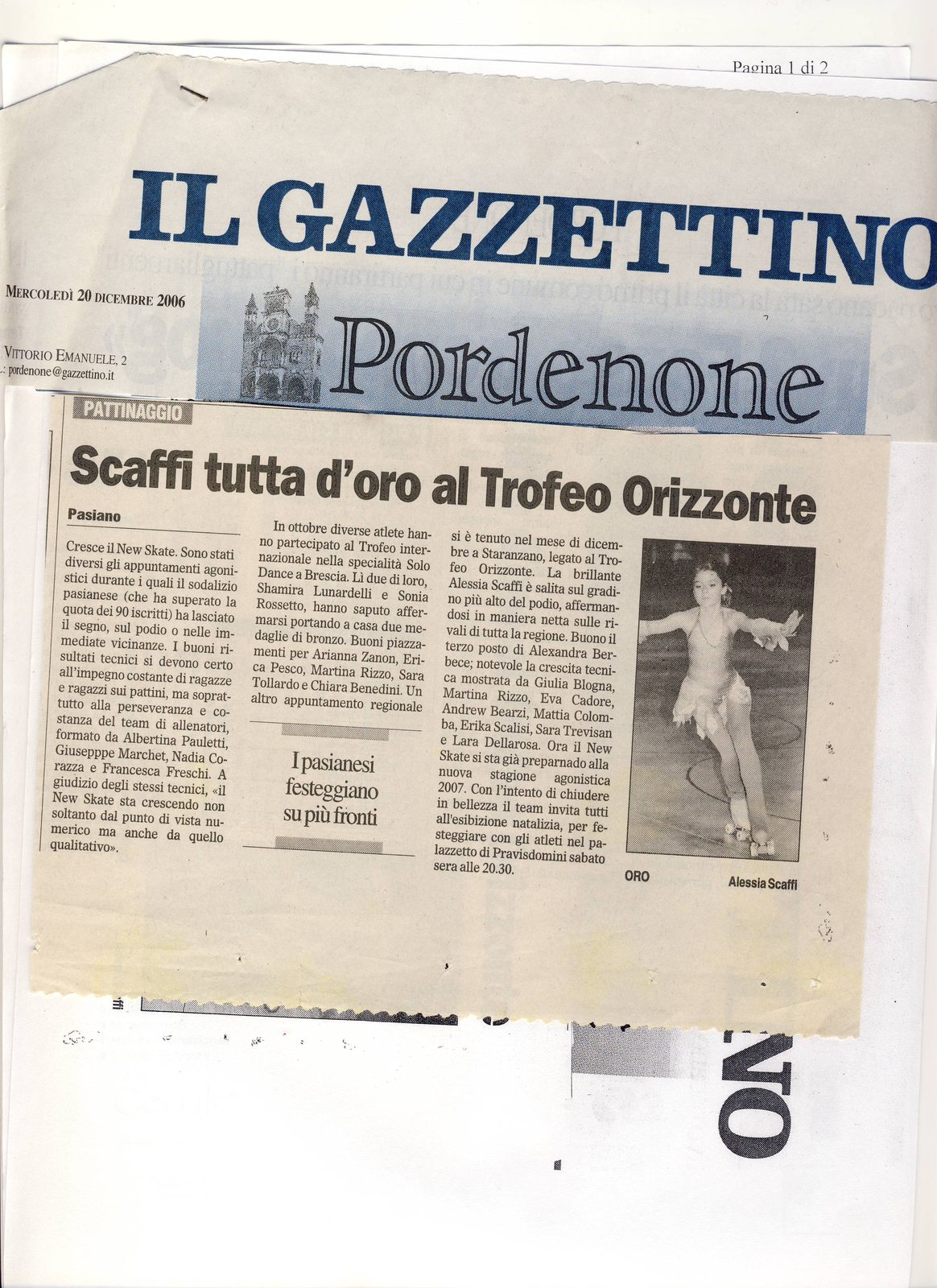 Trofeo Orizzonte 2006: Scaffi tutta d'oro