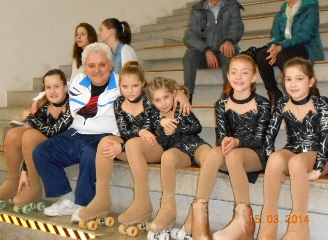 Da sinistra Francesca Cereser - il tecnico Giuseppe Marchet - Lisa Ciprian - Corinna Sist - Anna Luderin - Stella Zilioli.