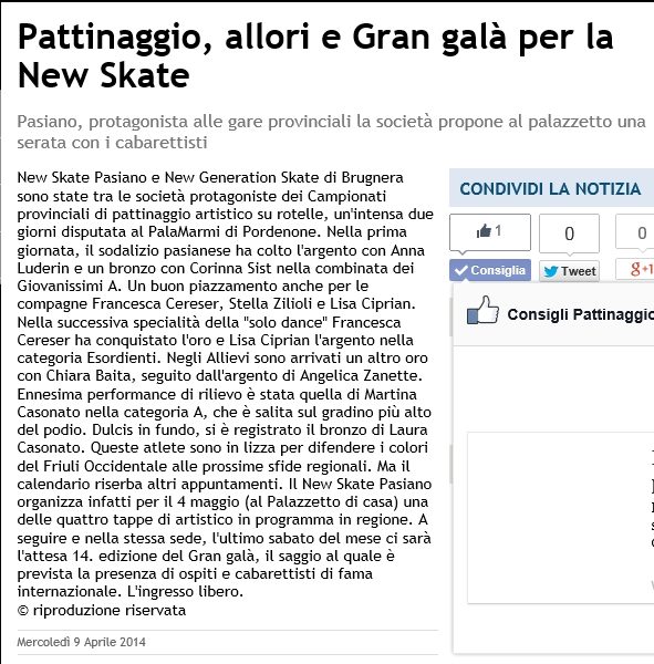 Gazzettino Provinciali 2014