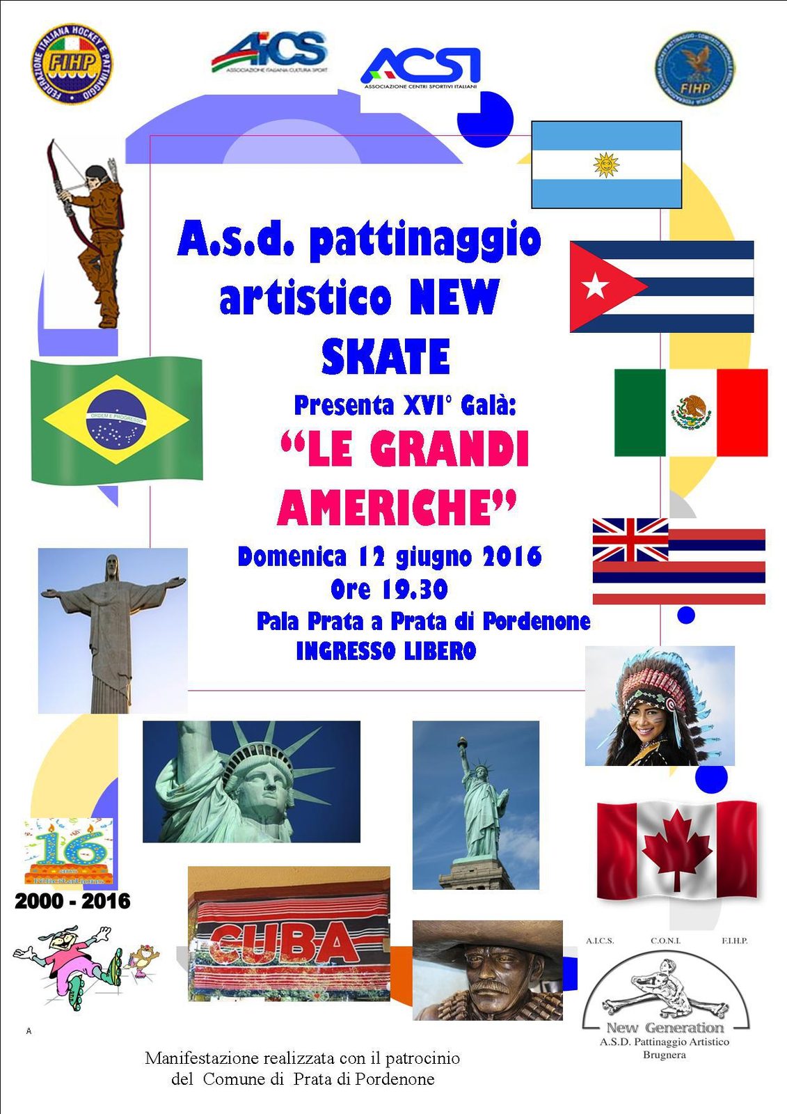 XVI^ Edizione Galà Saggio Domenica 12 Giugno 2016 "PALA PRATA" a Prata di Pordenone
